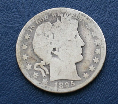 1895 barber silver half - 1895,